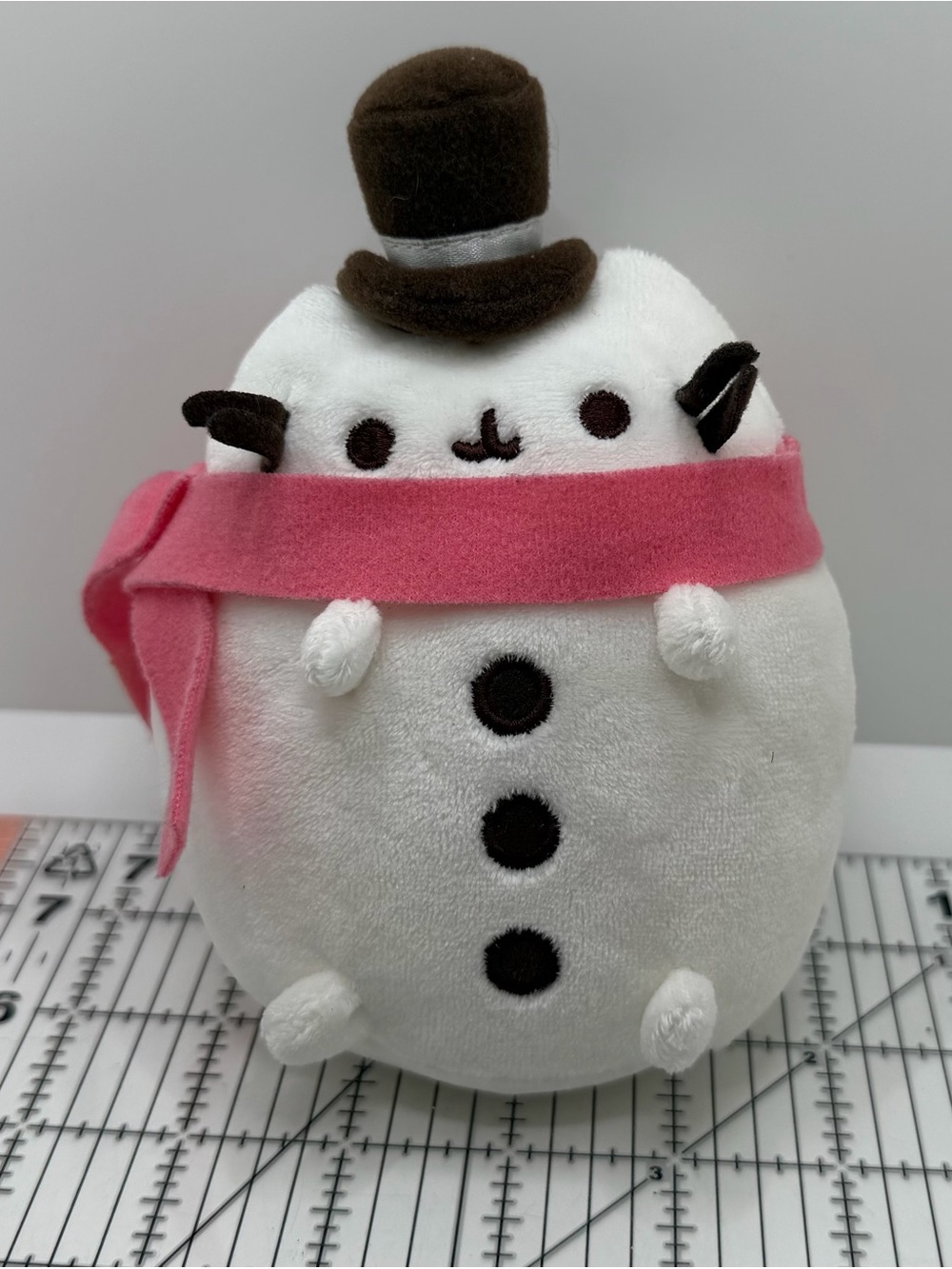Pusheen Cat Snowman Plush